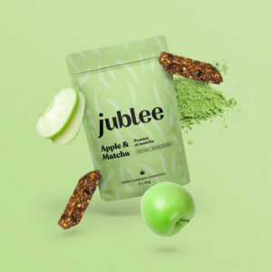 JUBLEE, Apple & Matcha - CBD Fruit Bites - 2x THC 5mg, CBD 10mg