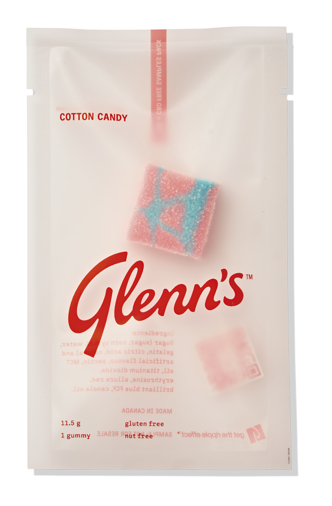 GLENN'S, Cotton Candy - THC Gummy - 1x10mg