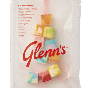 GLENN’S, His Favorites, Rainbow of Flavours – THC Gummy – 10x1mg (vet)