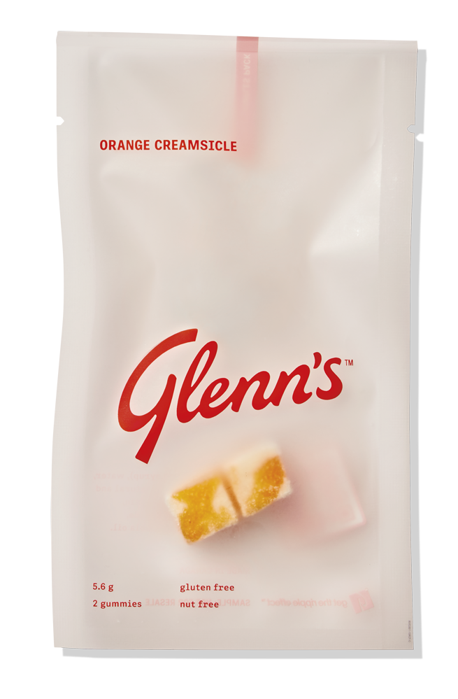 GLENN'S, Orange Creamsicle - THC Gummies - 2x2.8g