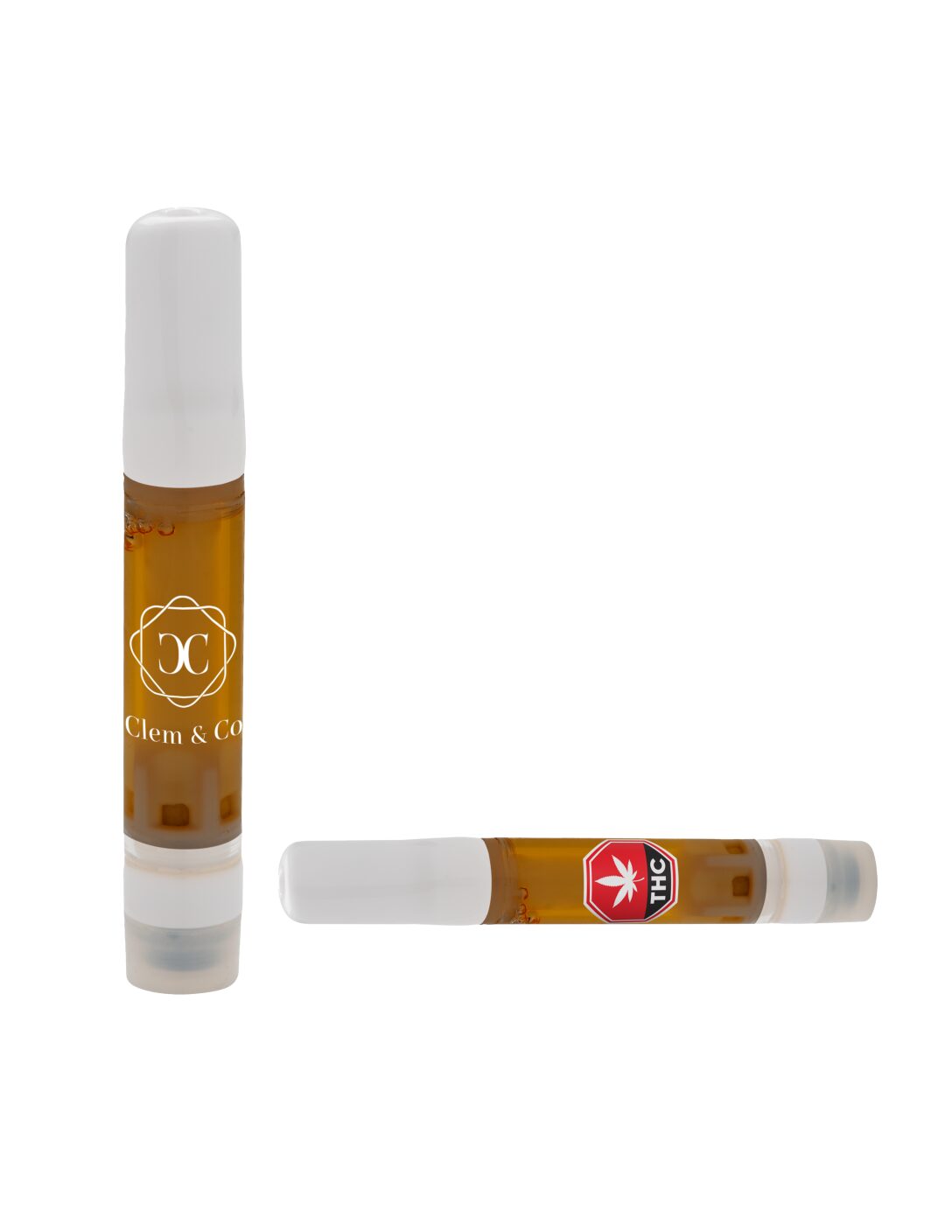 Clem & Co, Apricot Cream & Cheese - Vape Live Rosin Cart -THC 28.0% CBD 43.0% CBG 2.0% - 1gr