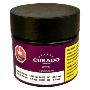 Curado, Royal - THC Hash - THC 54.08% CBD <1% - 1.5gr (vet)