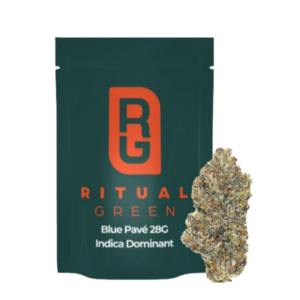 Ritual Green, Blue Pave - THC Flower Indica - THC 27-31% CBD <1% (vet)