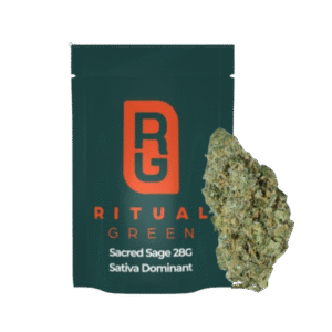 Ritual Green, Sacred Sage - Flower, Sativa - THC: 25.99% | CBD: 0.05% (vet)